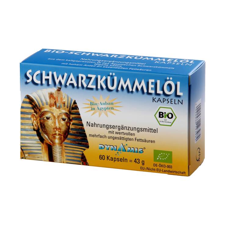 Schwarzkümmel Bio ägypt. Kapseln, 60 St