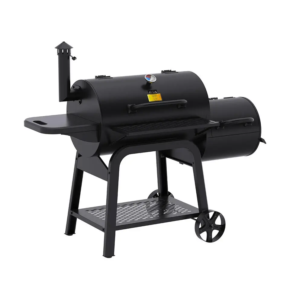 Patton Smoker Houtskoolbarbecue Oklahoma - Zwart