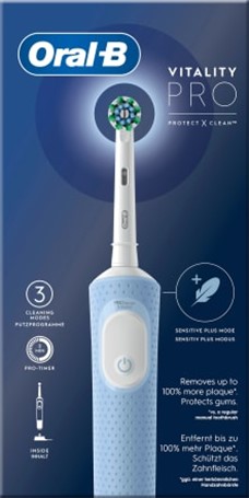 Oral-B Elektrische Zahnbürste Vitality PRO blue, 1 Stück