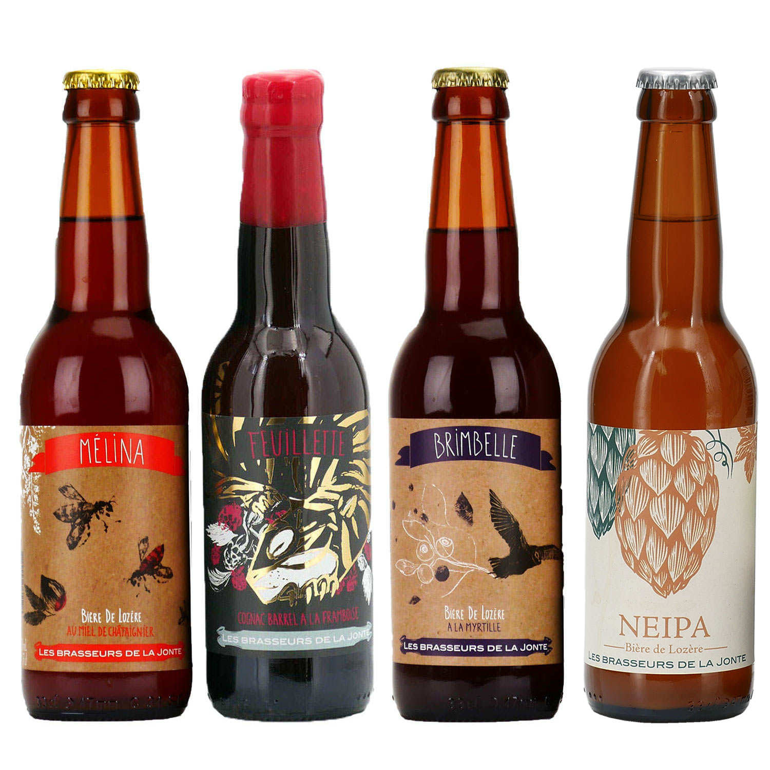 Assortiment de bières françaises aromatisées Les Brasseurs de la Jonte