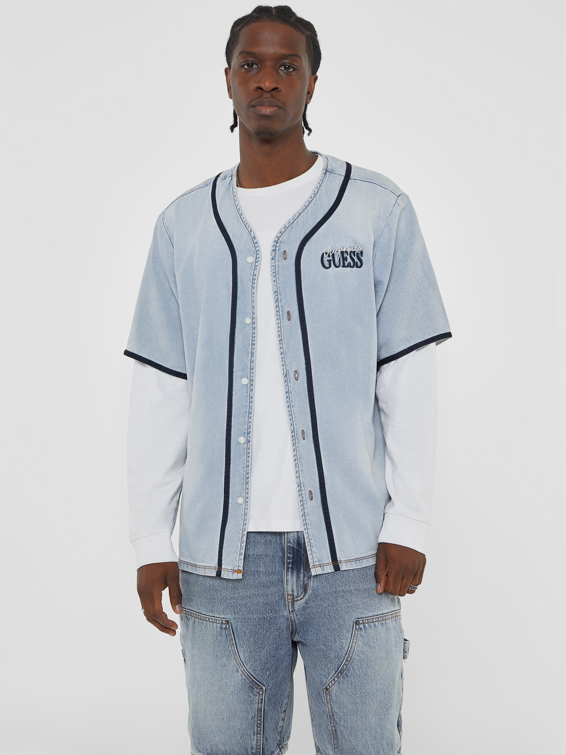 Camisa de beisebol jeans GUESS Originals