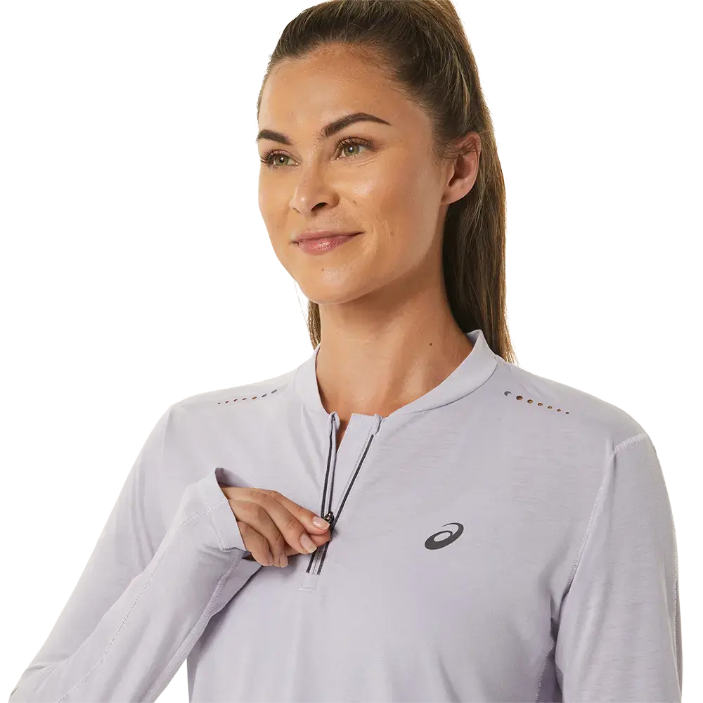 ASICS Metarun 1/2 Zip Hardloopshirt Lange Mouwen Paars Dames