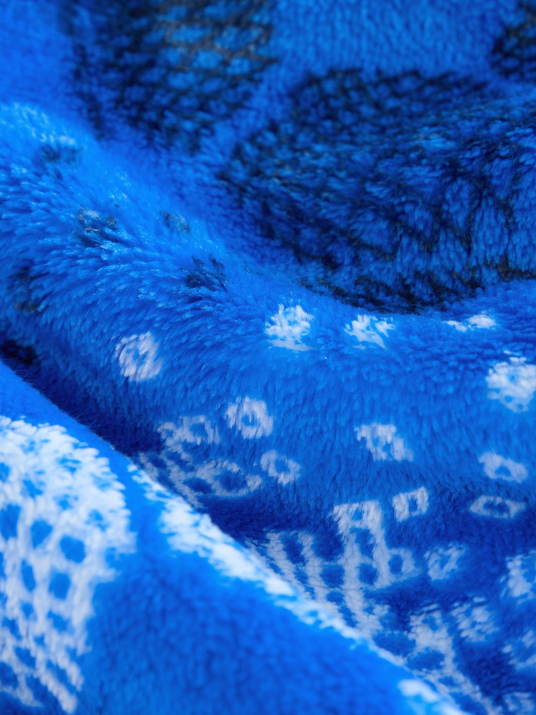Blauw voetbal - Fleece onesie (3-16 jr)
