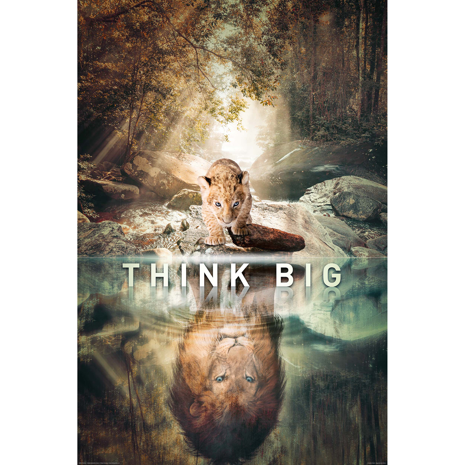 Deco Panel THINK BIG - 60x90 cm