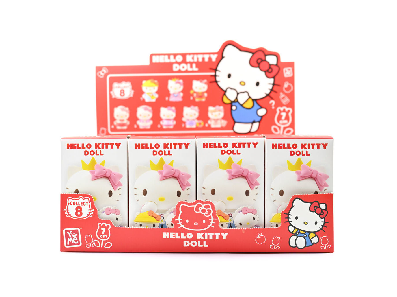 FIGURA HELLO KITTY VESTIDOS 7CM MODELOS SORTIDOS