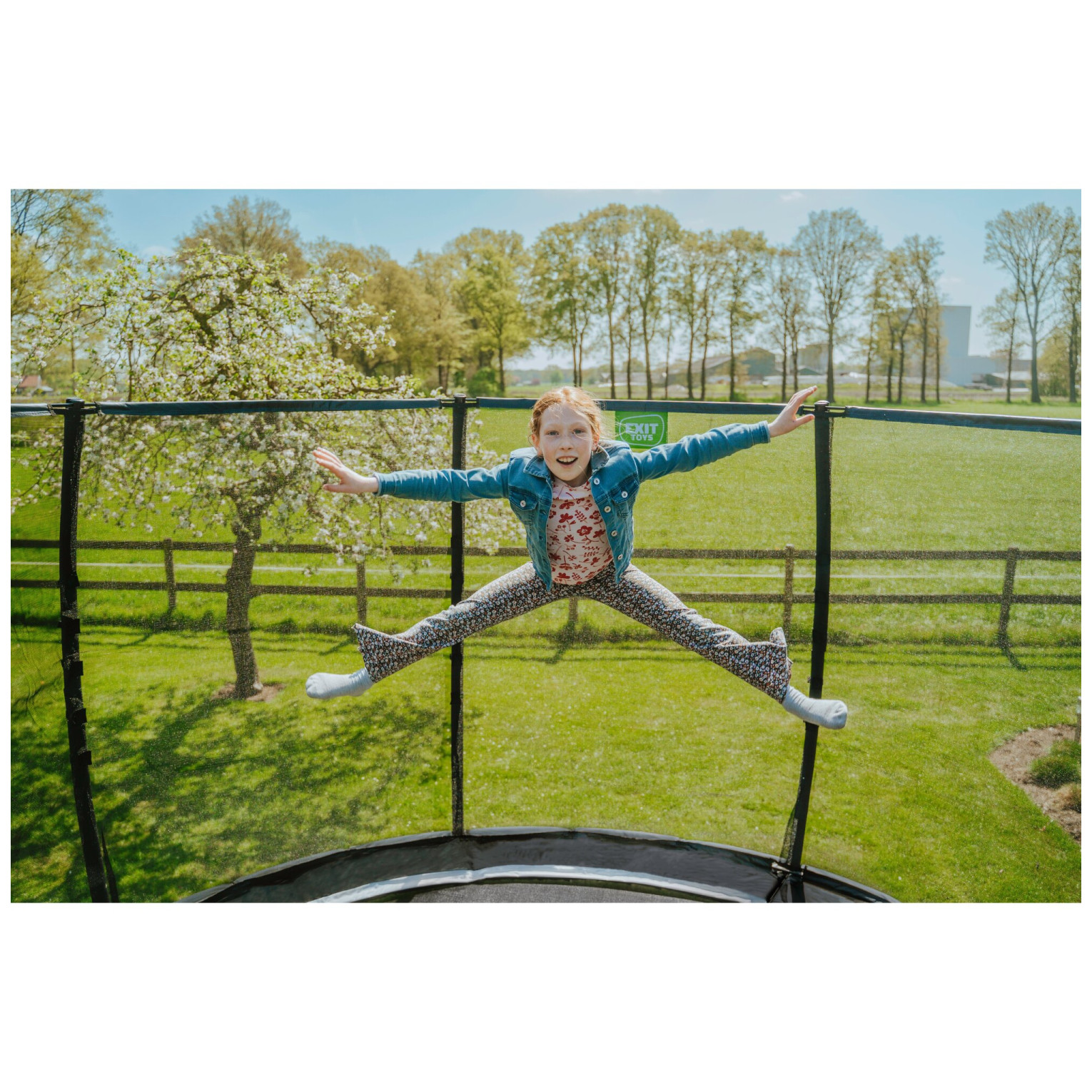 EXIT Allure Classic trampoline ø427cm - groen