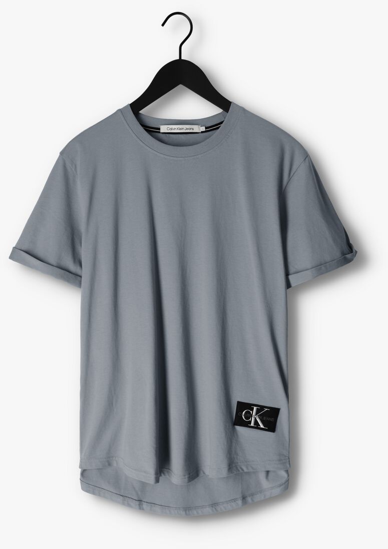 CALVIN KLEIN grijze calvin klein t-shirt badge turn up sleeve