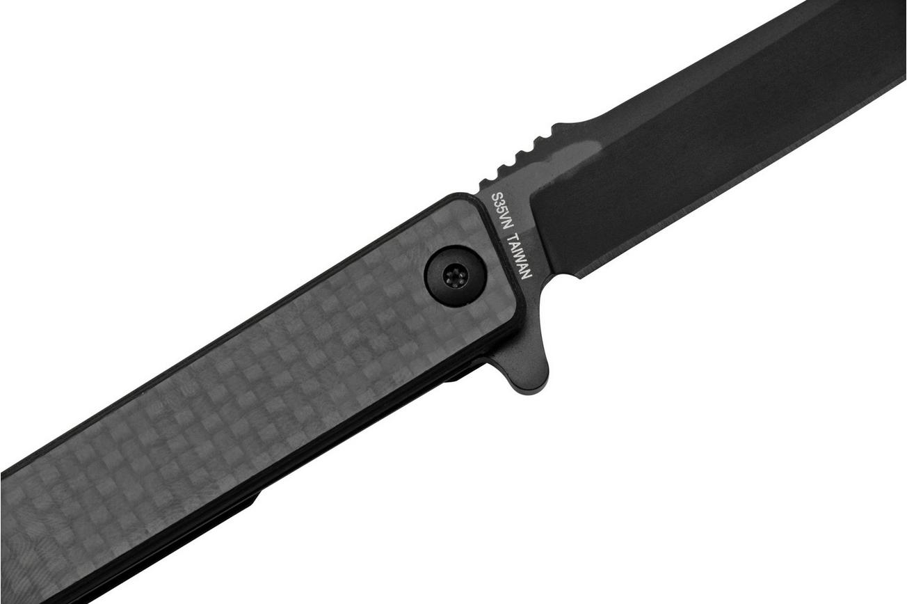 Ocaso Solstice 9HFB, S35VN Harpoon Black Carbon, zakmes