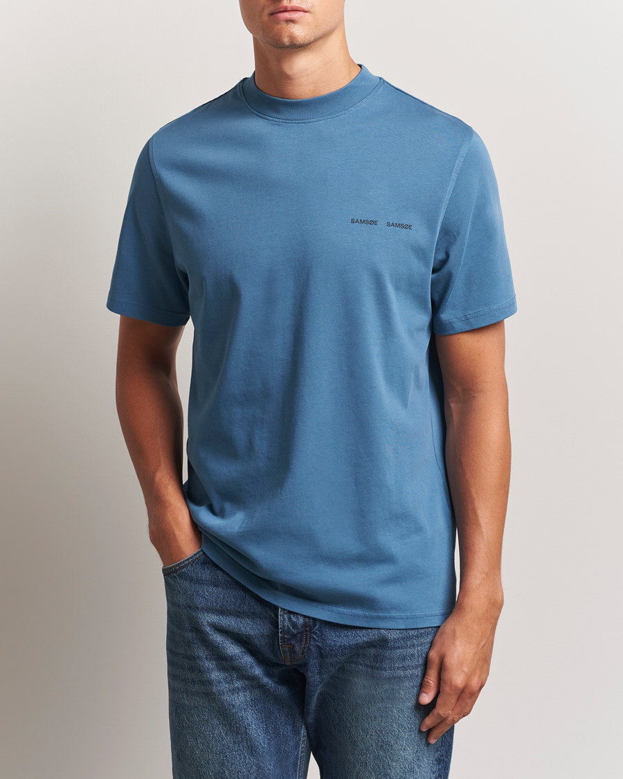 Samsøe Samsøe Norsbro Crew Neck T-Shirt Stellar Blue