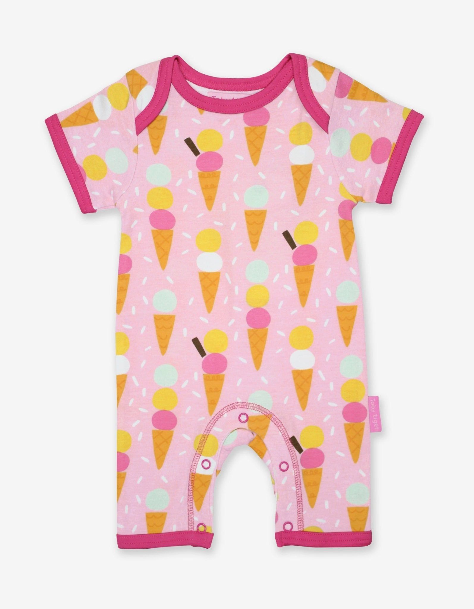 Toby Tiger Sommer Strampler mit Eis Print