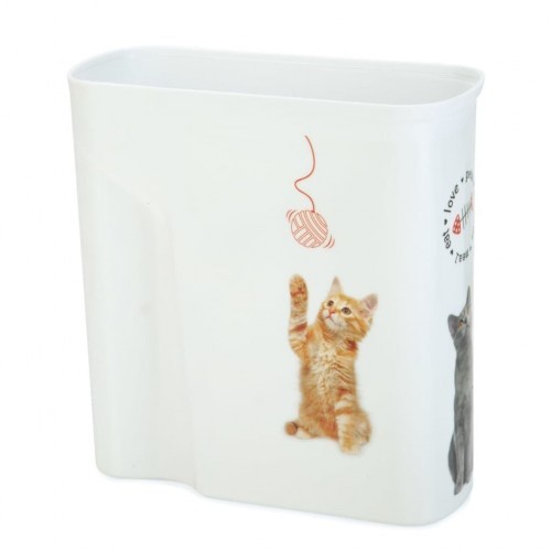 Porta-combustíveis fotográfico para gatos, branco