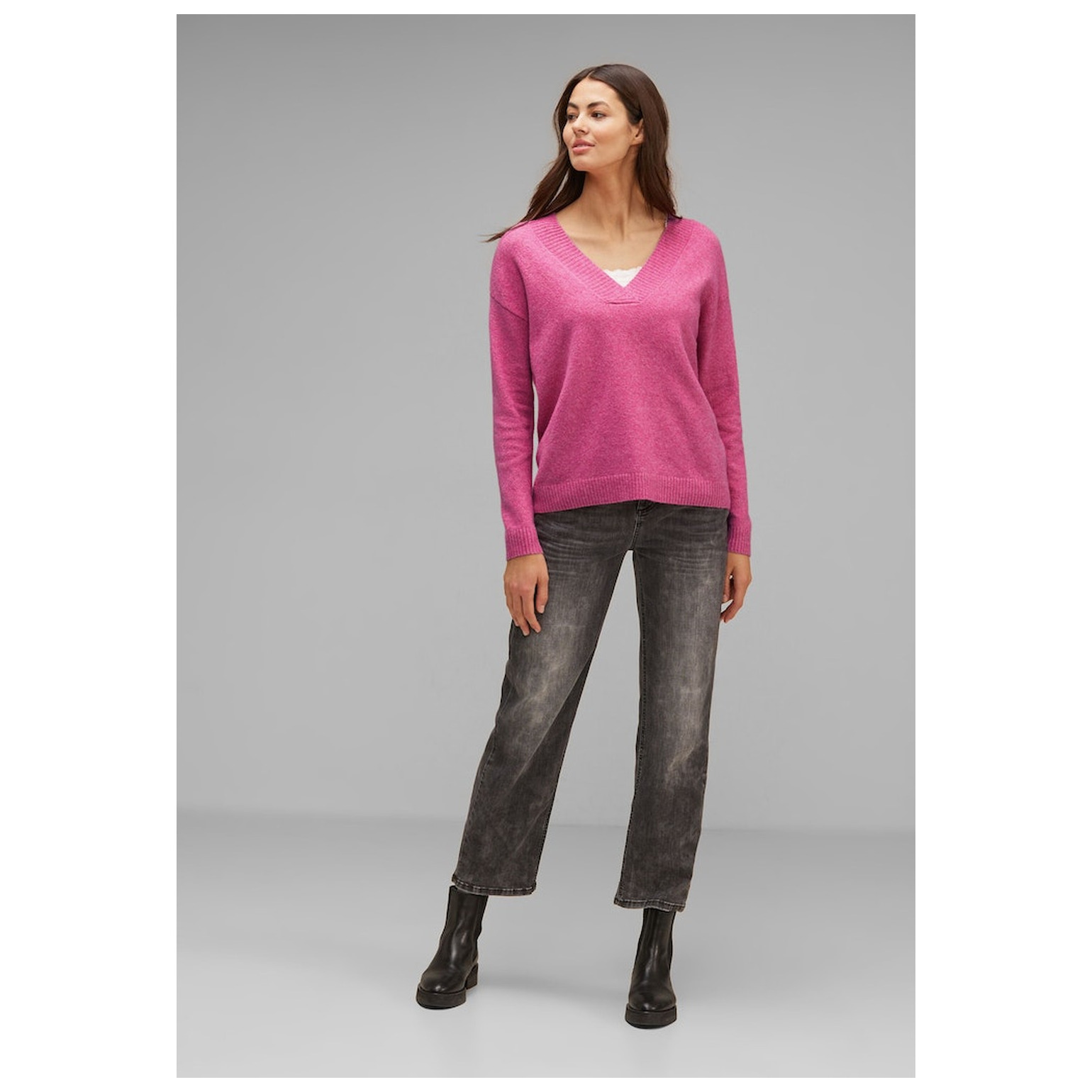 Street One LTD QR v-neck sweater