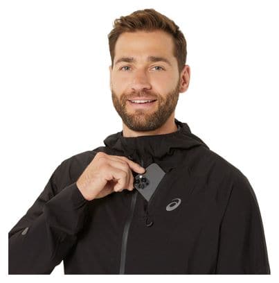 Veste imperméable Asics Metarun Noir Homme