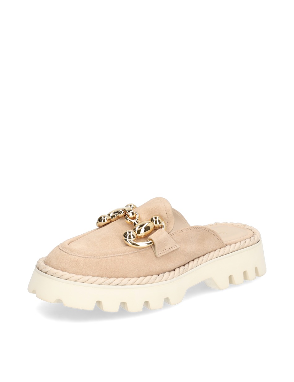 Veloursleder Pantoffel