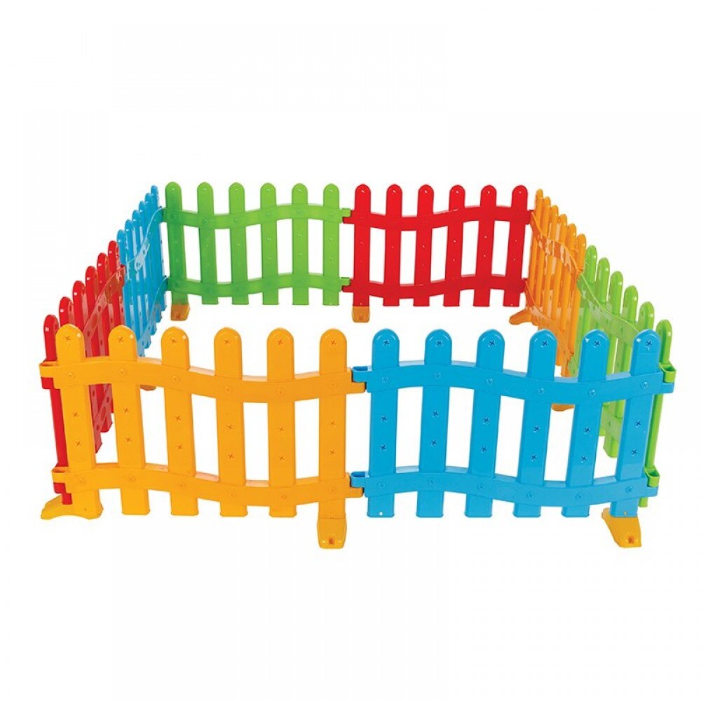 Pilsan Spielzaun, Plastikzaun, Laufgitter 06192, 8 Elemente 71,5 x 47 x 3 cm