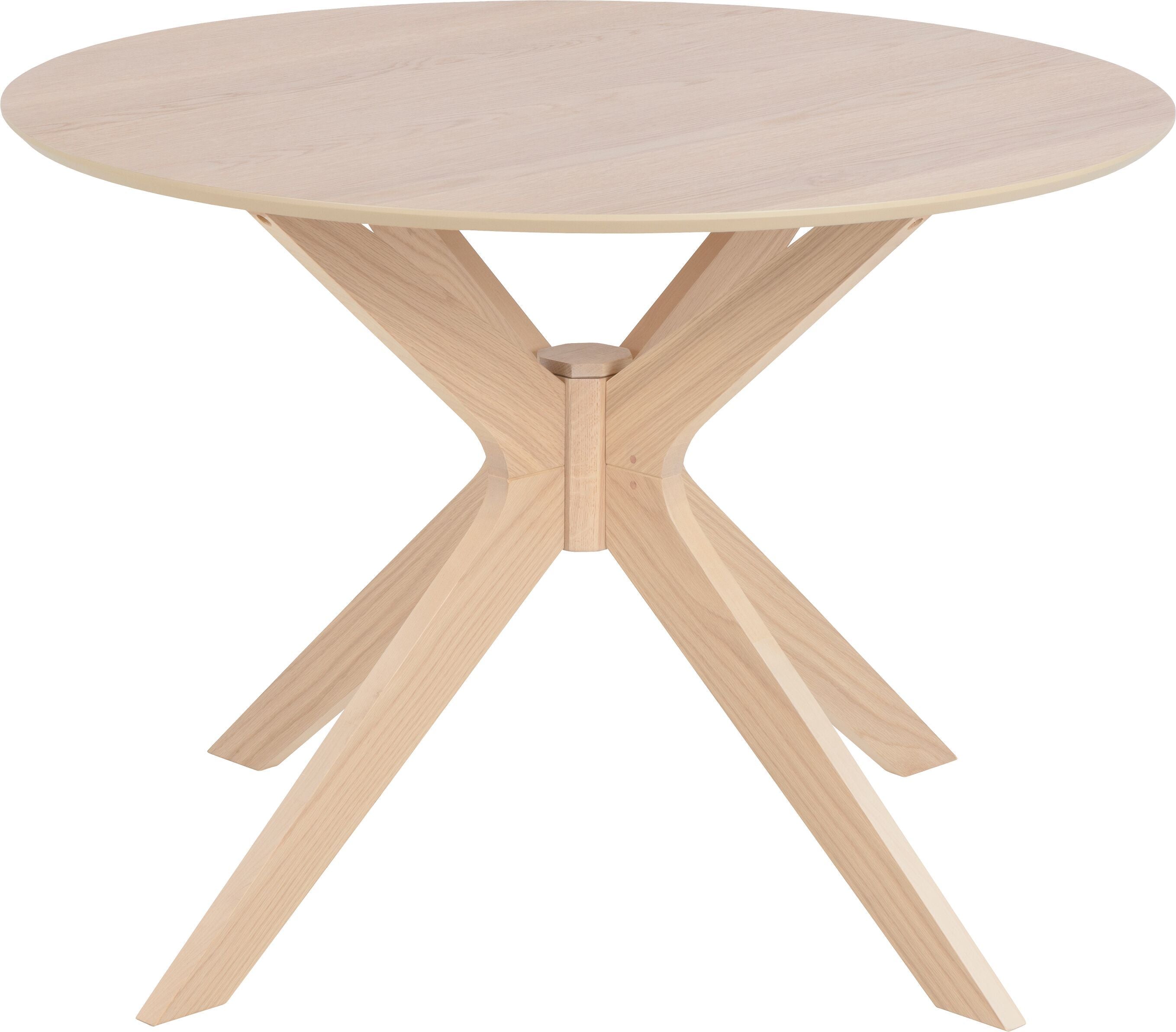 ELIRA Tisch - Eiche weiss / H: 75.0 cm