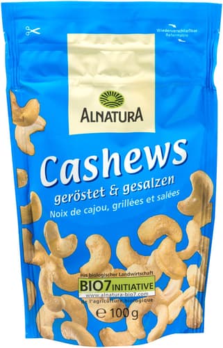 Alnatura BIO Geröstete und gesalzene Cashew-Nüsse