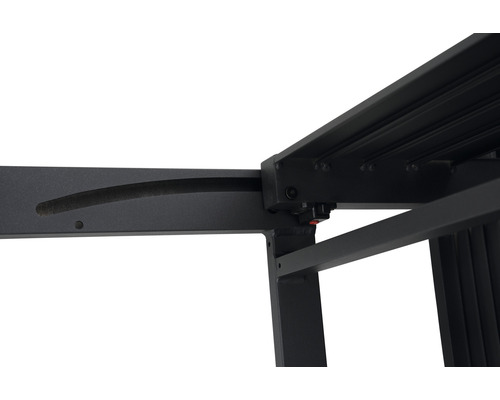 Garden Place Viven 4-zits loungeset inclusief in hoogte verstelbare tafel en kussens, antraciet aluminium