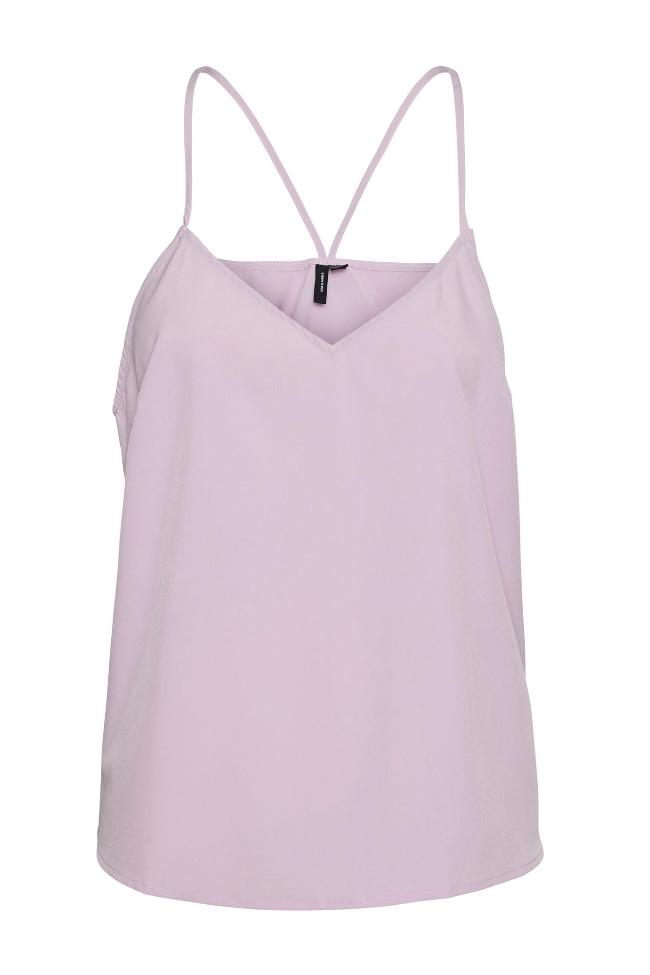 Blusa feminina folgada com decote em V - Lilás