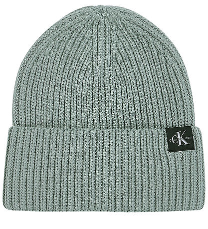 Calvin Klein Mütze - Strick - Monogramm - Meteor Green