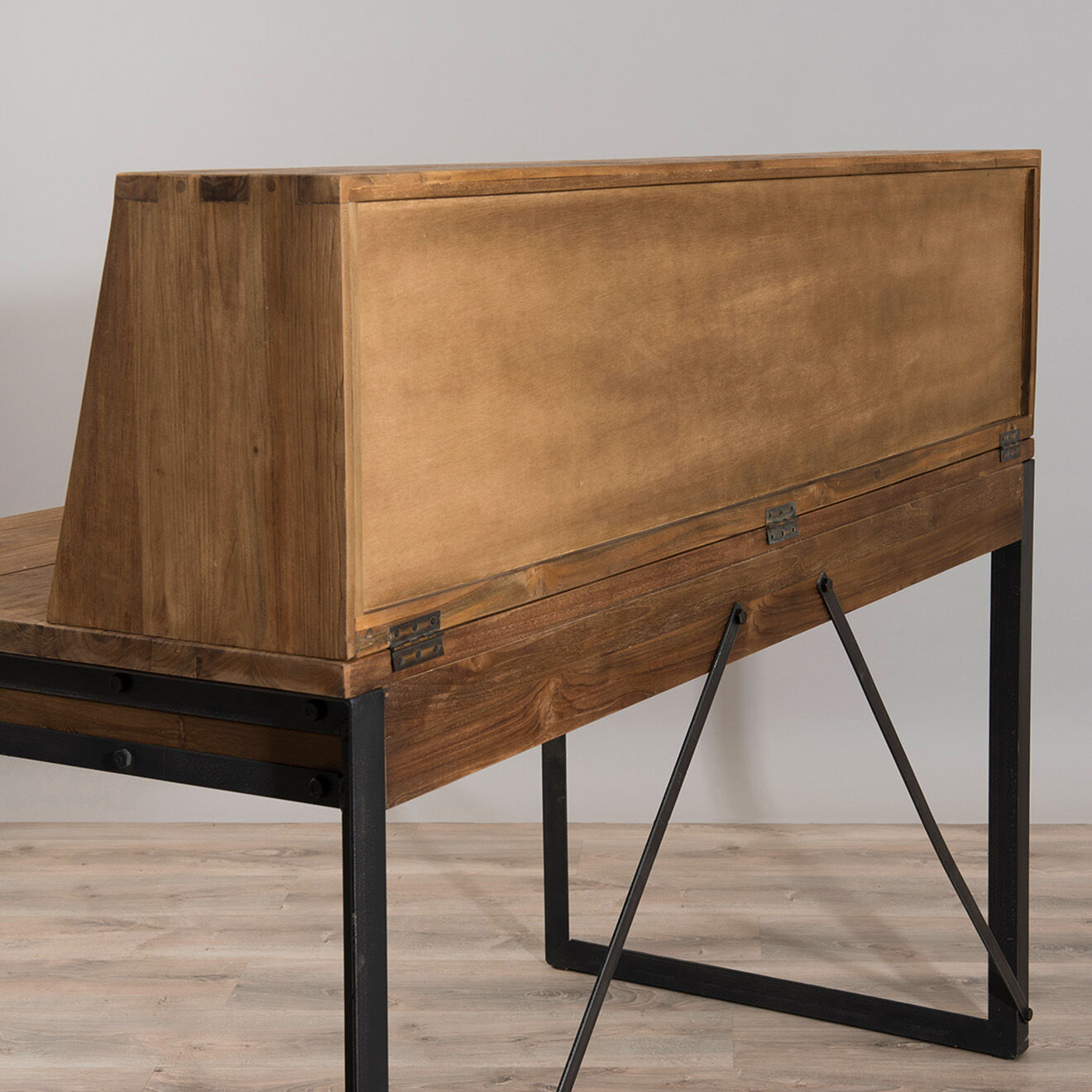 Dpi Complément étagères pour bureau Kaza marron - 140x30x35 cm