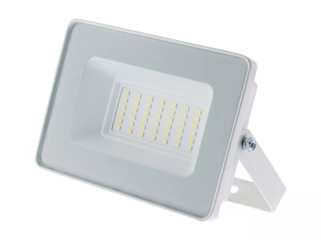 Projecteur LED de chantier étanche - 30W 3000lm IP65 6500K - Blanc - Zenitech