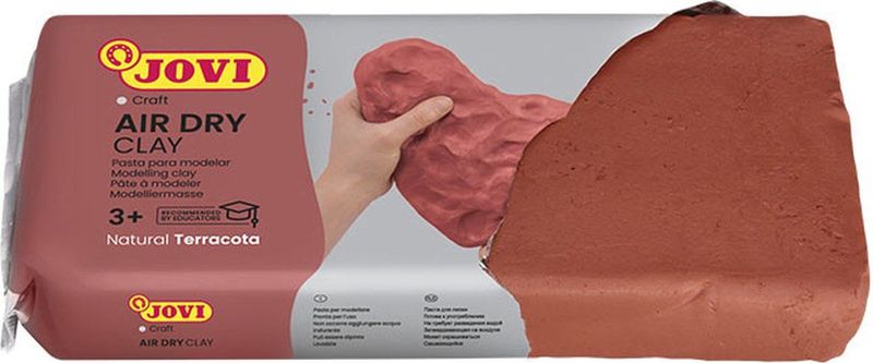 Kinder speelgoed klei 0,5 kilo kleur terracotta - Boetseer/boetseren klei