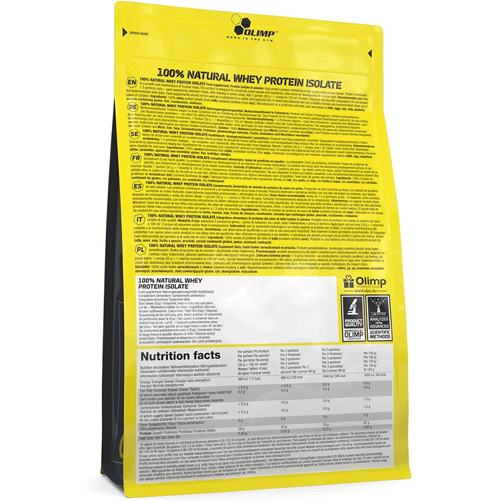 100% Natural Whey Protein Isolate (600g)