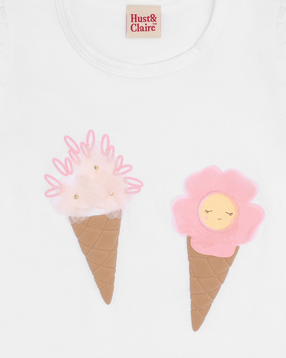 T-skjorte Barn M/ Print – Bomull, Elastan | HCAlma Ice cream