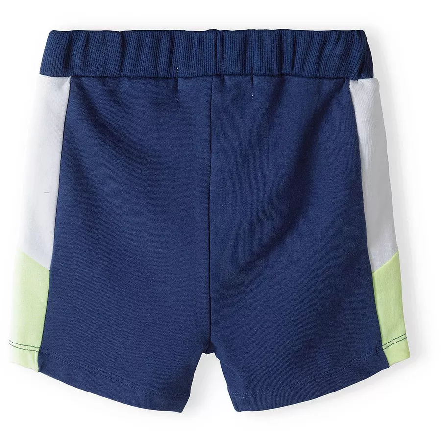 MINOTI Sweatshirt und Shorts Set DunkelblauWeiß