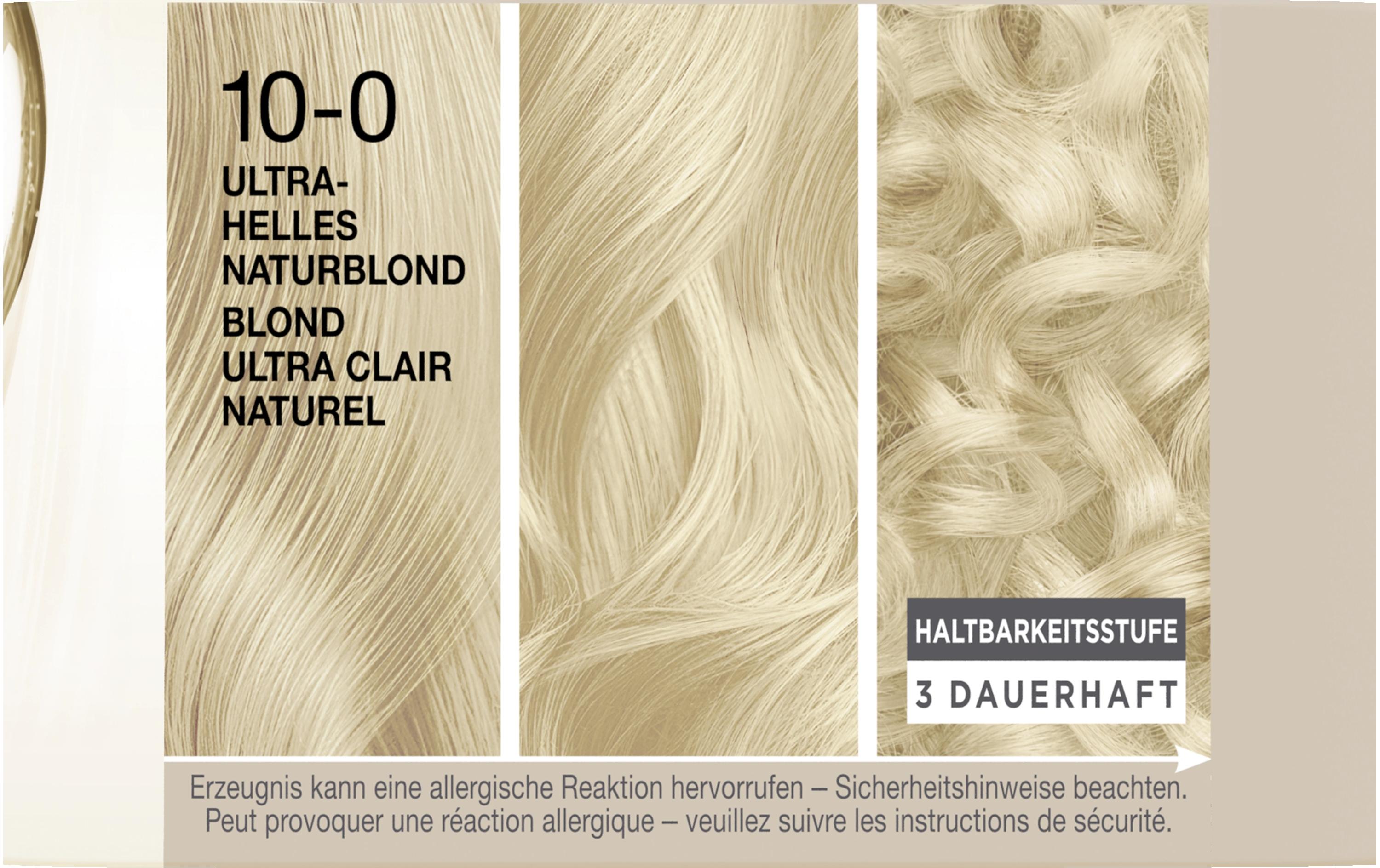 Haarcoloration Creme Supreme 10-0 Ultrahelles NaturblondColoration, schützt das Haar sichtbar vor Haarschäden