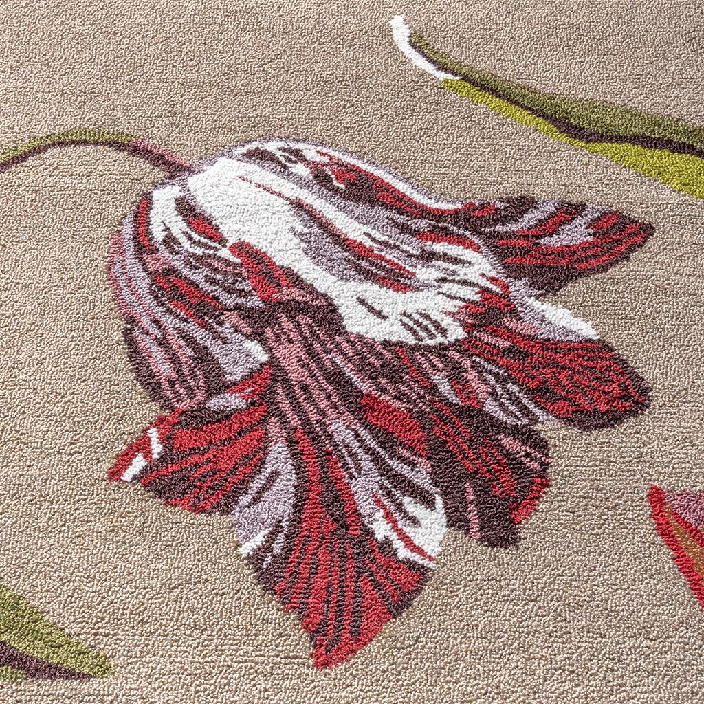 Vloerkleed Burgundy 455610 Botanical Tulip