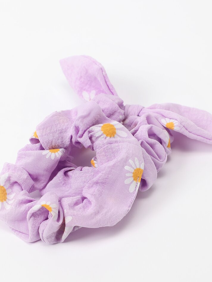 Conjunto de tiara de margaridas e 2 scrunchies - Vários modelos