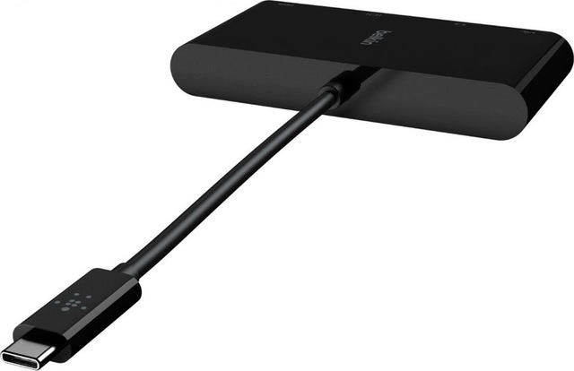 Belkin Video-Adapter »USB-C-Multimedia-Adapter« USB-C zu HDMI | RJ-45 (Ethernet) | USB 3.0 Typ A | VGA 15 cm