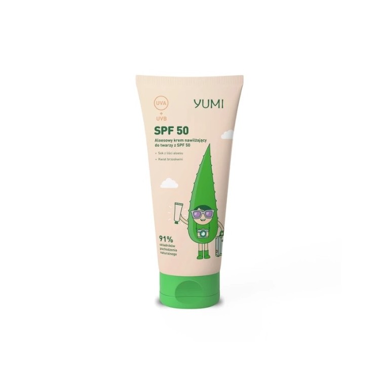 Yumi Aloe Sonnenschutz-Gesichtscreme SPF50 , 50 ml