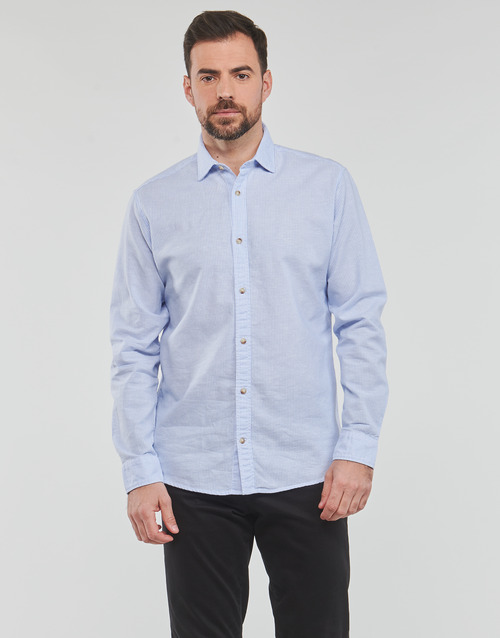 Jack & Jones - JJESUMMER SHIRT L/S - Bleu