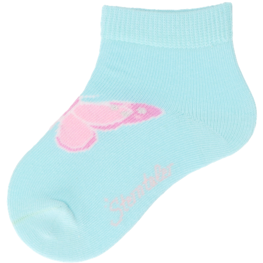 Sterntaler Kurz-Socken 3er-Pack Herzen helltürkis