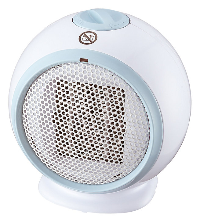 Chauffage d'appoint soufflant céramique bleu 500W