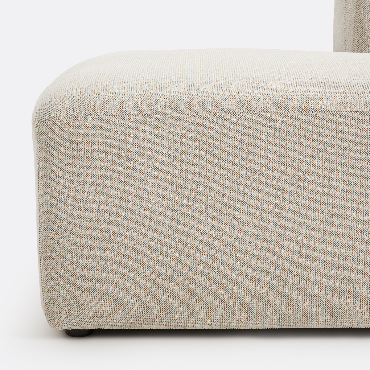 LA REDOUTE INTERIEURS<br>Chaise longue ajustável esquerda, tecido texturizado, Jaspe