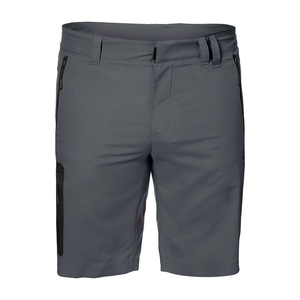 Jack Wolfskin ACTIVE TRACK SOFTSHELL - Short Homme dark iron