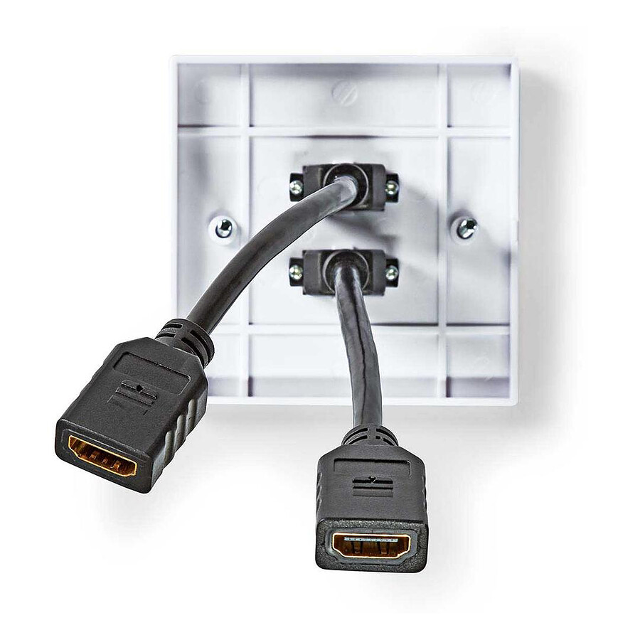 Nedis Boîtier de montage mural à double port HDMI (montage encastré)