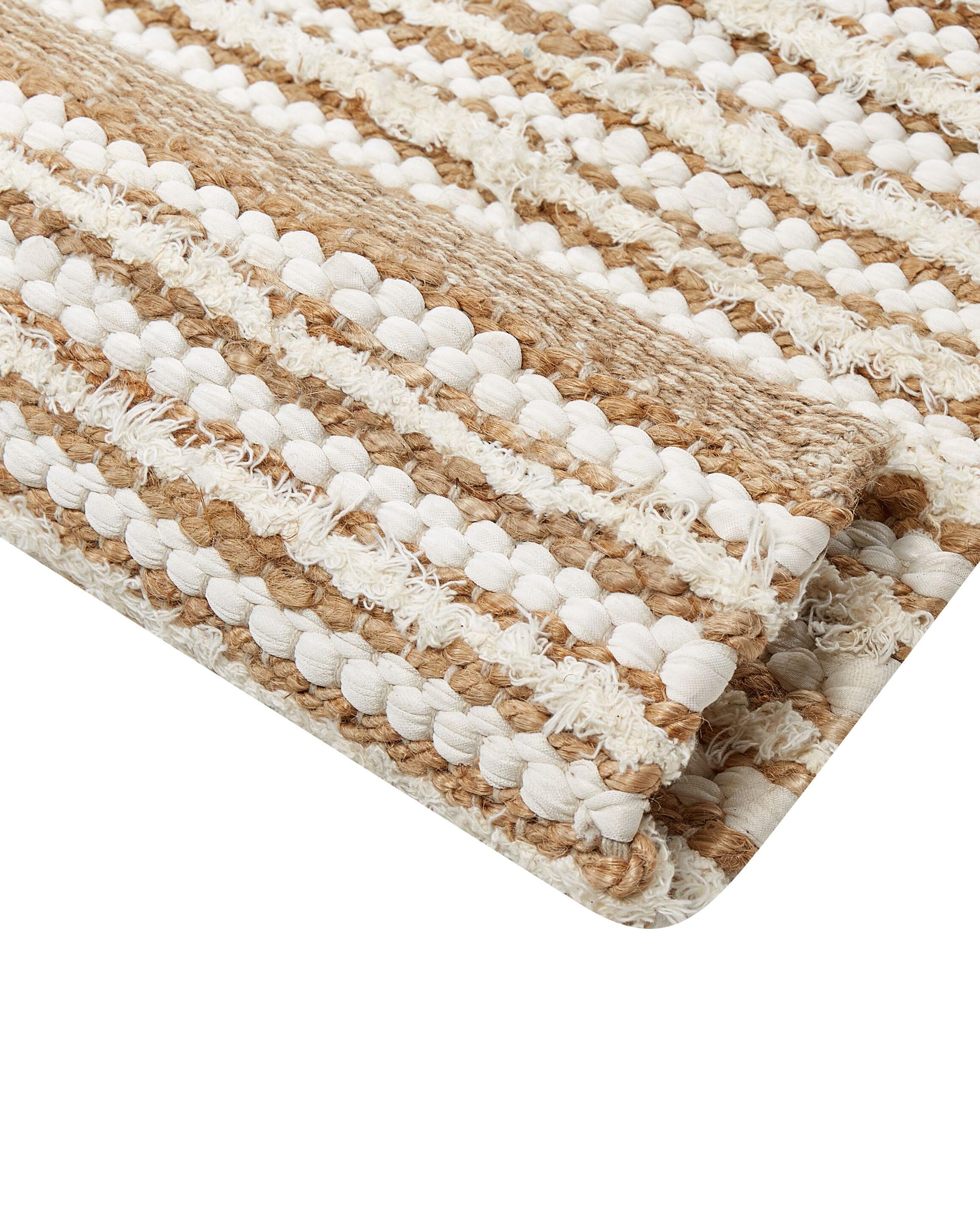 Vloerkleed BARKHAN Beige 300 x 400 cm Katoen