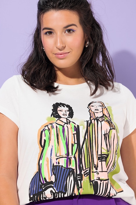 T-Shirt, oversized, Women-Motiv