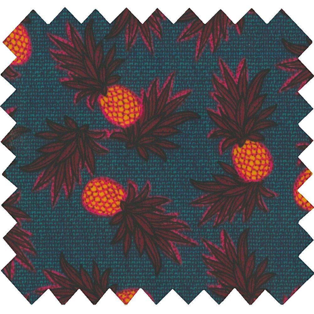 Tissu Enduit Au Mètre Ananas Party