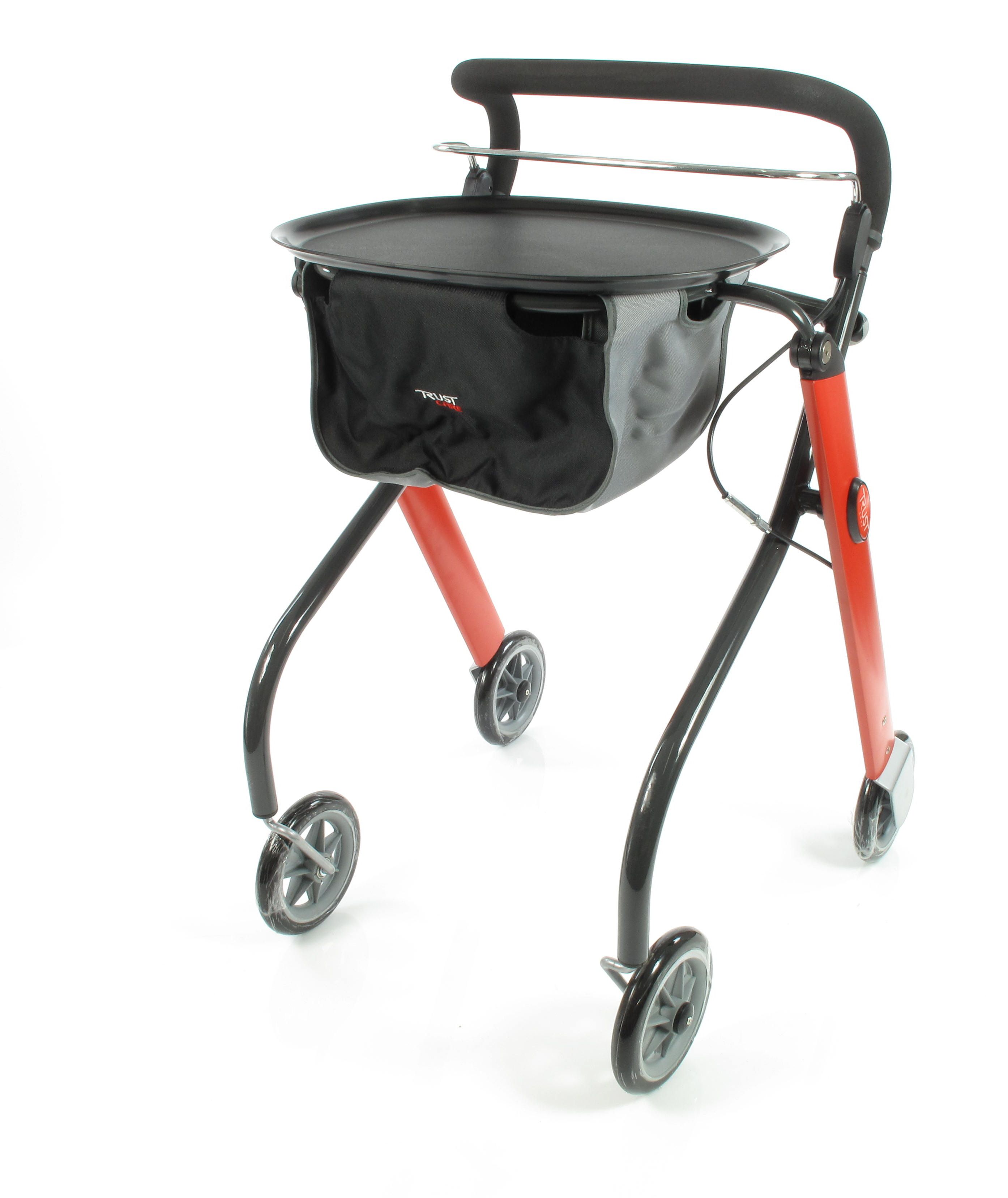 Trust Care Indoor Rollator Let's Go rot schwarz