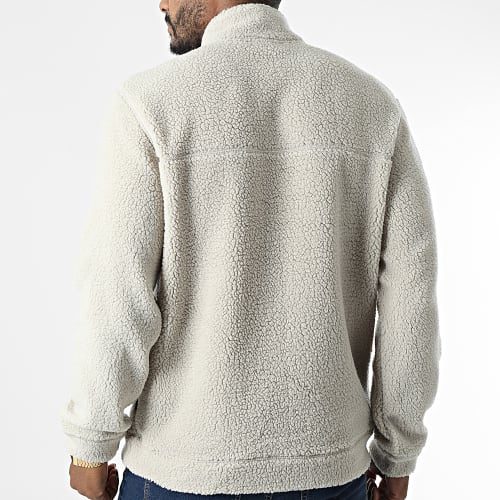 Sweat Col Zippé Polaire Remy Beige
