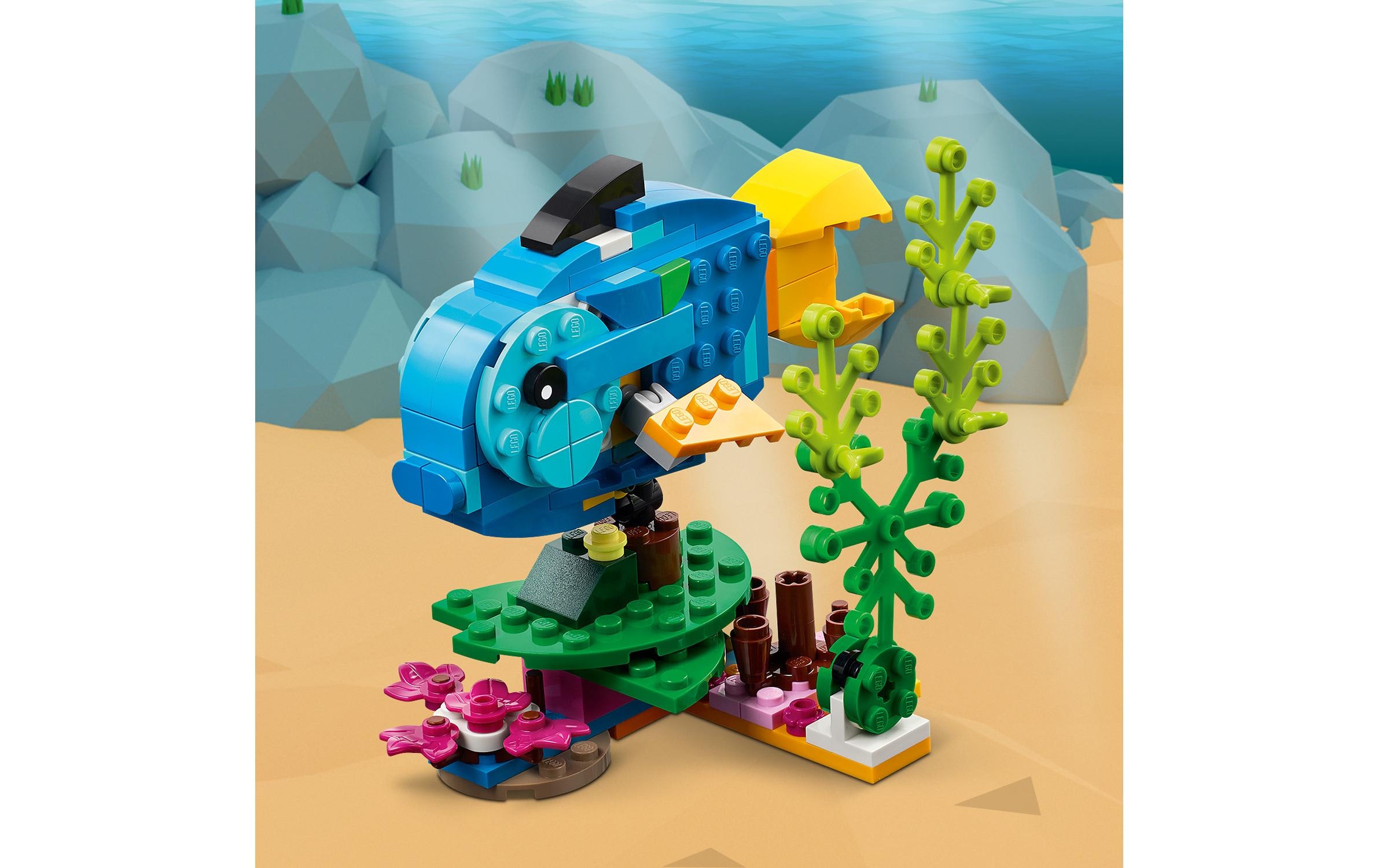 LEGO® Konstruktionsspielsteine »Papagei«