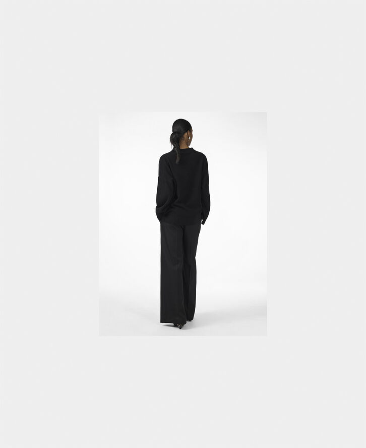 YAS YASEMILIE O-NECK KNIT PULLOVER S. N Sort