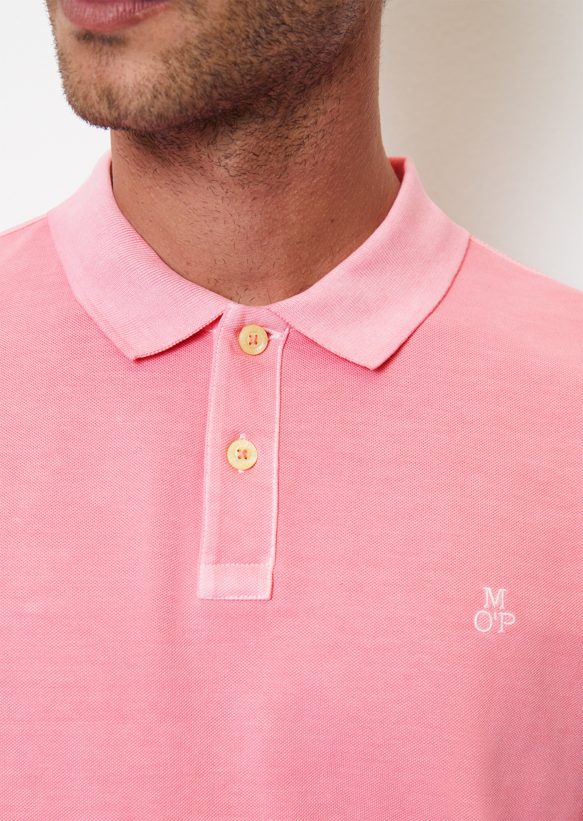 Kurzarm-Poloshirt Piqué regular aus Bio-Baumwolle