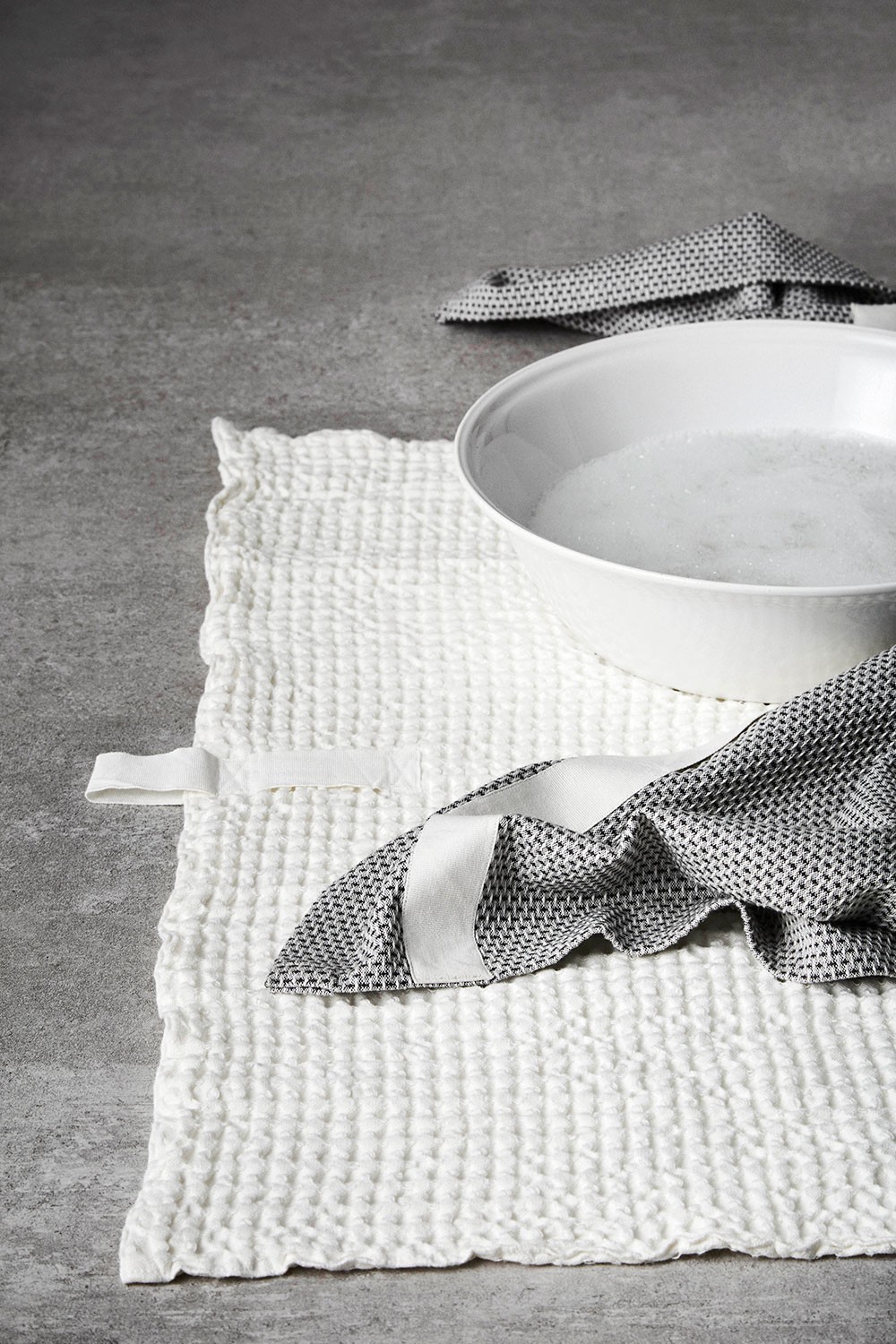 The Organic Company Badematte Big Waffle Bath Mat Natural White